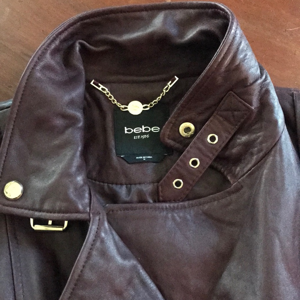 Maroon Leather Jacket - image 5